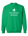 IVYMOUNT SCHOOL Cotton Crewneck Sweatshirt Many Colors Available SZ S-3XL  KELLY GREEN