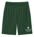 IVYMOUNT SCHOOL Sport Tek Shorts Performance 7"with Pockets Many Colors Available SZ S-3XL FOREST GREEN
