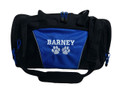 Paw Prints Vet Tech Personalized Embroidered ROYAL BLUE DUFFEL Font Style VARSITY