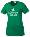 IVYMOUNT SCHOOL T-shirt Performance Posi Charge Competitor Many Colors Available LADIES SZ S-4XL KELLY GREEN