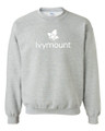 IVYMOUNT Cotton Crewneck Sweatshirt Many Colors Available SZ S-XL YOUTH SPORT GREY