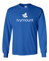 IVYMOUNT T-shirt Cotton LONG SLEEVE Many Colors Available SZ S-3XL ROYAL BLUE