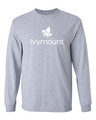 IVYMOUNT T-shirt Cotton LONG SLEEVE Many Colors Available SZ S-3XL SPORT GREY