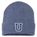 URBANA HAWKS LACROSSE U Knit Beanie Hat Many Colors Available HEATHER NAVY