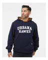 Urbana Hawks LACROSSE Woodland Fleece Hoodie HEAVYWEIGHT Sweatshirt DRI DUCK Many Colors Available Sz S-5XL NAVY