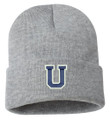 URBANA HAWKS LACROSSE U FLEECE LINED Beanie Hat Many Colors Available HEATHER GREY