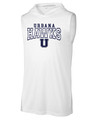 Urbana Hawks LACROSSE Sport Tek Hoodie Performance Sleeveless T-shirt Many Colors Available Sz S-2XL WHITE