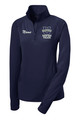 UHS Urbana Hawks UNIFIED SPORTS TRACK Half Zip Performance Stretch Sport Wick Polyester Spandex Pullover Many Colors Available LADIES SIZES S-4XL NAVY with NAME PERSONALIZATION