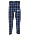 Urbana Hawks POMS Flannel Lounge Pants with Pockets Boxercraft Unisex NAVY CAROLINA PLAID Sz XXS-3XL