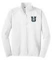 Urbana Hawks Half Zip Performance Stretch Sport Wick Polyester Spandex Pullover Many Colors Available WHITE