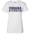 UHS URBANA TENNIS T-shirt Cotton SZ S-2XL LADIES WHITE