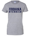 UHS URBANA TENNIS T-shirt Cotton SZ S-2XL LADIES SPORT GREY
