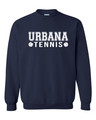 UHS Urbana Tennis Crewneck Sweatshirt SZ  S-3XL NAVY