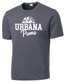 Urbana Hawks POMS T-shirt PERFORMANCE Many Colors Available Unisex Sz S-3XL IRON GREY