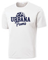 Urbana Hawks POMS T-shirt PERFORMANCE Many Colors Available YOUTH Sz S-XL   WHITE