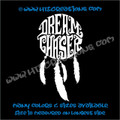 Dreamchaser Dreamcatcher Native American Feather Indian Vinyl Decal WHITE