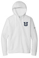 UHS URBANA HAWKS BOOSTERS NIKE Full Zip Club Fleece Swoosh HOODIE LADIES SZ S-2  WHITE