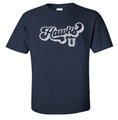 UHS Urbana Hawks BOOSTERS RETRO GLITTER T-shirt Cotton SZ S-3XL NAVY