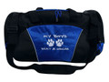 Paw Prints Vet Tech Personalized Embroidered ROYAL BLUE DUFFEL Font Style MARKER CAP