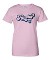 UHS Urbana Hawks BOOSTERS RETRO GLITTER T-shirt Cotton LIGHT PINK LADIES S-2XL