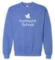 IVYMOUNT Cotton Crewneck Sweatshirt HEATHER ROYAL SZ S-3XL