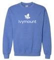 IVYMOUNT Cotton Crewneck Sweatshirt HEATHER ROYAL SZ S-3XL