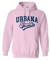 Urbana Hawks POMS GLITTER Cotton Hoodie Sweatshirt LT PINK SZ S-3XL
