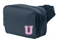 Urbana Hawks POMS PINK GLITTER Crossbody Dual-Compartment Sling Bag NAVY