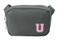 Urbana Hawks POMS PINK GLITTER Crossbody Dual-Compartment Sling Bag STORM GREY