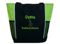 Doula Services Belly Heart Nurse Nursing Mother Baby Breathe Birth Bond Student Midwife Personalized Embroidered Zippered LIME GREEN Tote Bag Font Style GIRLZ
