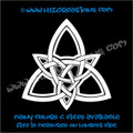 Celtic Trinity Knot Irish Dance Ireland Religious Church Grace Vinyl Decal WHITE