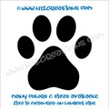 Paw Prints Rescue Dog Lover Adopt Pet Vinyl DecalTruck Laptop Wall Vinyl Decal BLACK