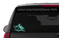 Shark Tribal Tattoo Hawaii Sea Life Vinyl Decal Laptop Car Door Mirror Truck Boat Vanity Toilet MINT GREEN