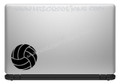 Volleyball Sports Vinyl Decal Laptop Car Door Mirror Truck Vanity Boat BLACK