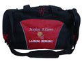 Basketball  Rim RED DUFFEL Coach Team Mom Sports Font Style MONO CORSIVA and VARSITY