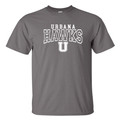 Urbana Hawks LACROSSE T-shirt Cotton Many Colors Available SZ S-4XL  CHARCOAL