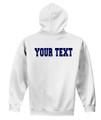 UHS Urbana Hawks TENNIS Cotton Hoodie Sweatshirt Many Colors Available BACKSIDE PERSONALIZATION WHITE