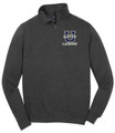 Urbana Hawks Qtr Zip Cotton Pullover LACROSSE Personalization Available Many Colors Available SZ S-4XL GRAPHITE HEATHER