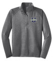 Urbana Hawks Half Zip Performance Stretch Sport Wick HEATHER Polyester Spandex Pullover Many Colors Available Sz S-3XL CHARCOAL GREY HEATHER