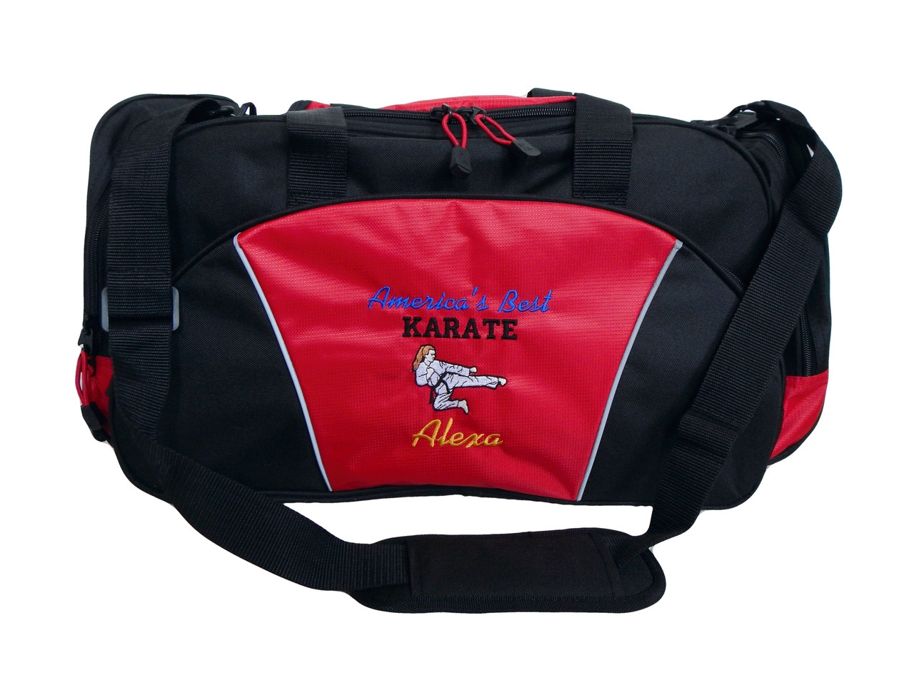 Karate Boy Martial Arts Kung Fu Tae Kwon Do Sensai Asian Personalized Embroidered Duffel Bag