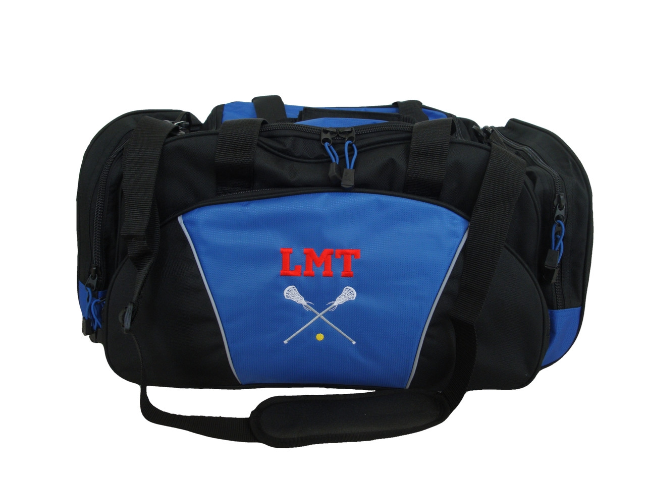 LAX Lacrosse Goalie Sports Gym Monogrammed Personalized Embroidered Duffel