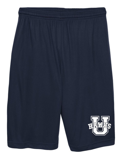 UHS Urbana Hawks Shorts Performance with Pockets Colors Navy or Grey Available SIZE S-3XL NAVY