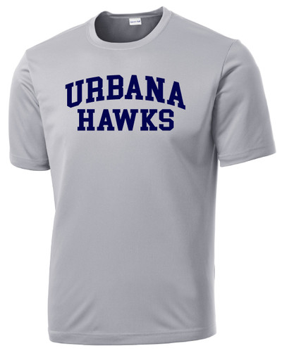UHS Urbana Hawks T-shirt Performance Posi Charge Competitor Many Colors Available SZ XS-4XL SILVER