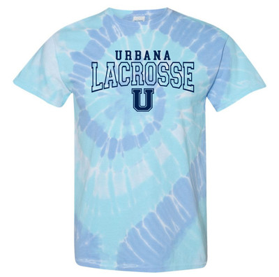 Urbana Hawks LACROSSE T-shirt Cotton TIE DYE WILDFLOWER  SZ S-2XL