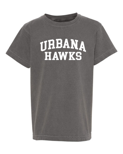 Urbana Hawks LACROSSE T-shirt Cotton COMFORT COLORS Short Sleeve Many Colors Available YOUTH SZ S-XL PEPPER