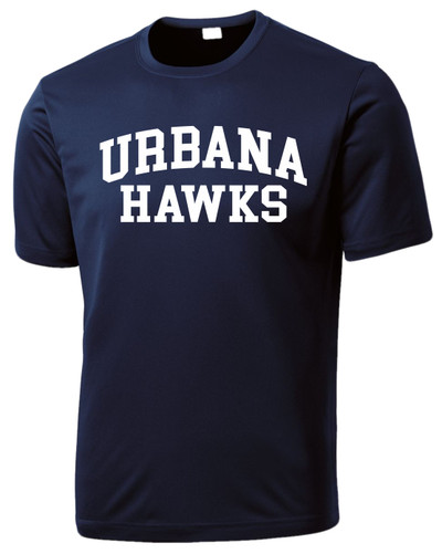 Urbana Hawks T-shirt Performance Posi Charge Competitor Many Colors Available YOUTH SZ S-XL   NAVY