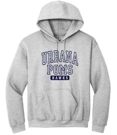 Urbana Hawks Cotton Hoodie Sweatshirt Many Colors Available SZ S-5XL ASH