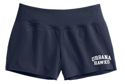 UHS URBANA HAWKS BOOSTERS Performance Shorts MANY COLORS Available LADIES SIZES S-2XL NAVY