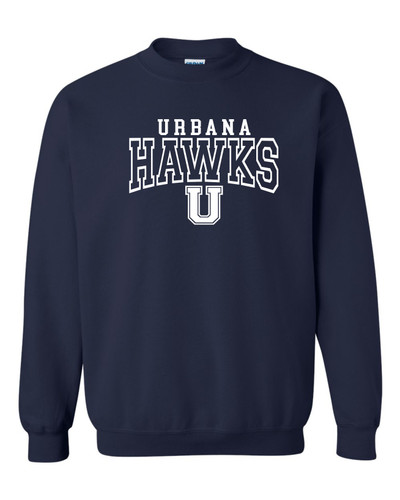 UHS Urbana Hawks Crewneck Cotton Sweatshirt Many Colors Available Size S-3XL  NAVY