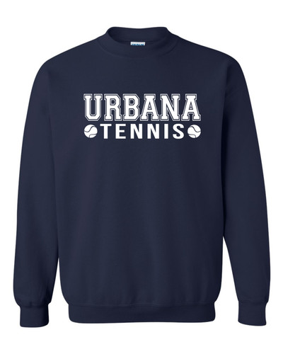 UHS Urbana Tennis Crewneck Sweatshirt SZ  S-3XL NAVY